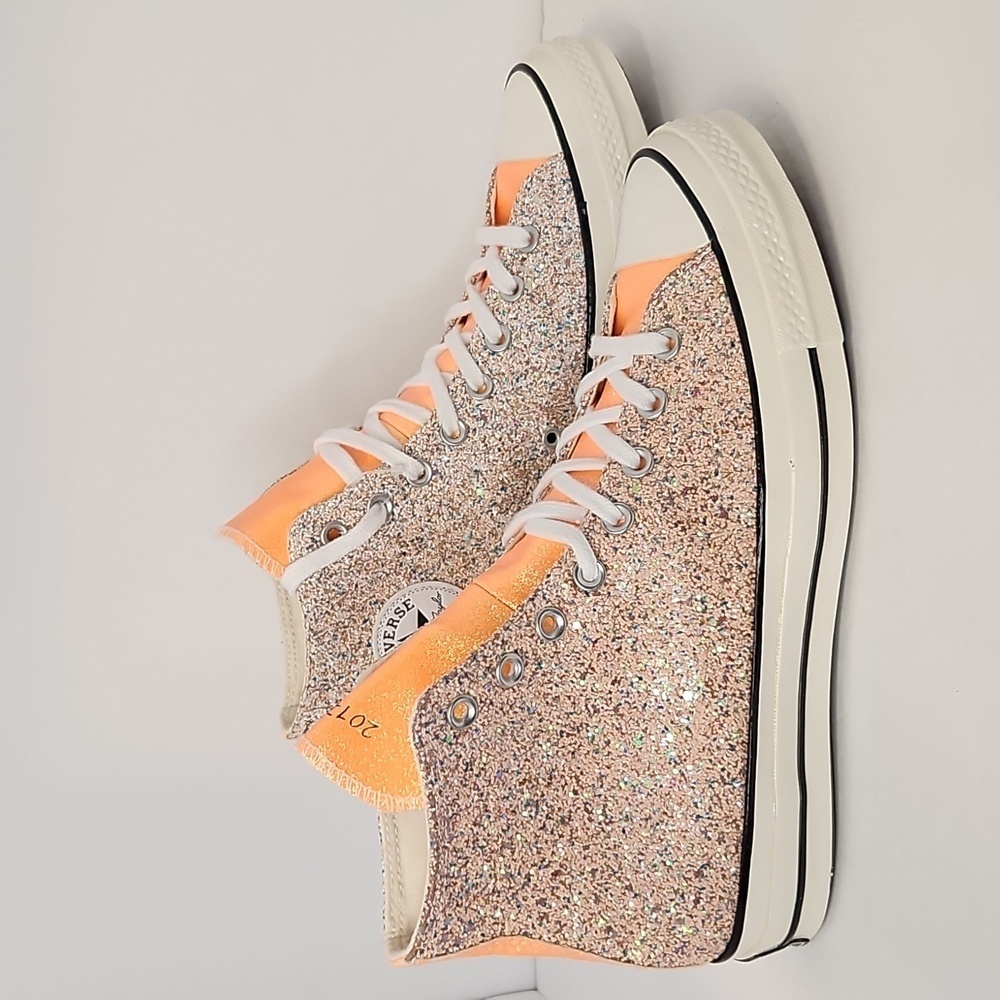 Converse Chuck 70 All-Star JW Anderson glitter Nasturtium sneakers. NBNB